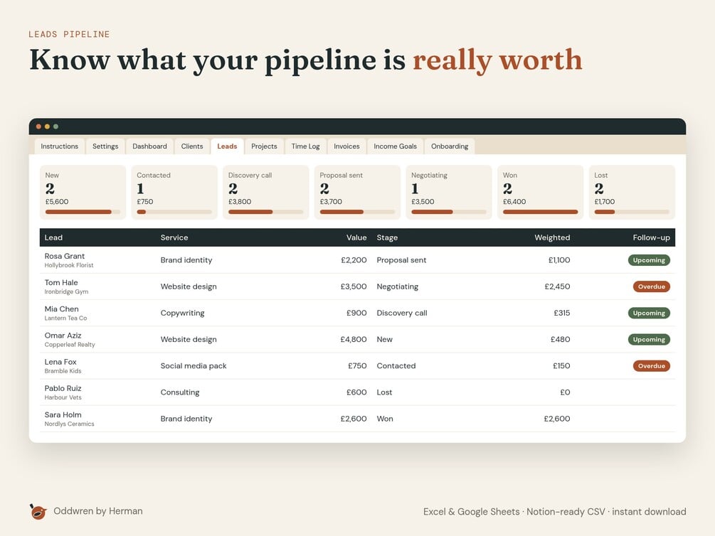 Freelancer Client & Project System — product preview 2