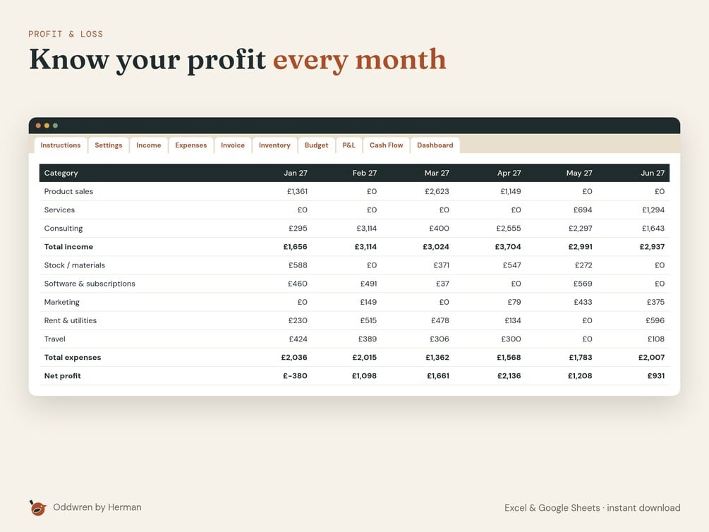 Small Business Finance Pack — product preview 2