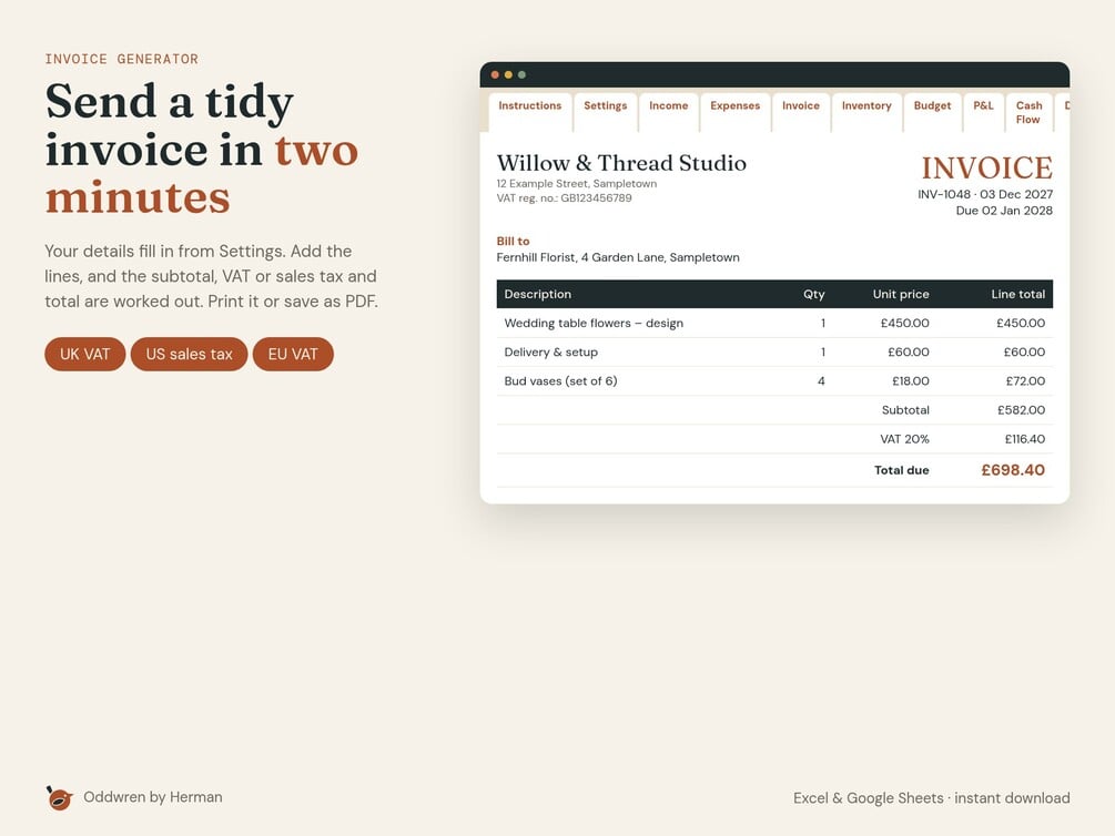 Small Business Finance Pack — product preview 3