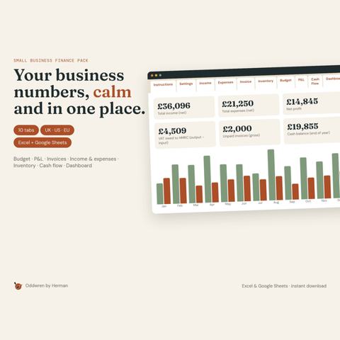 Small Business Finance Pack by Oddwren