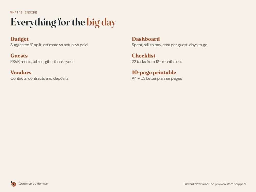 Wedding Budget & Planner — product preview 1