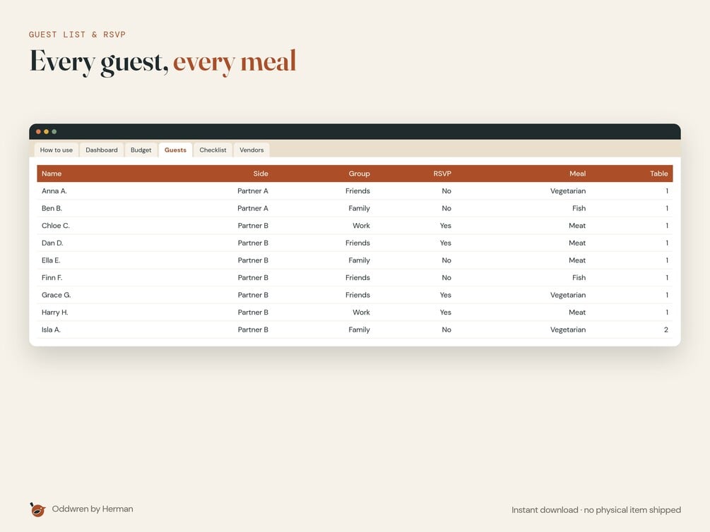 Wedding Budget & Planner — product preview 2